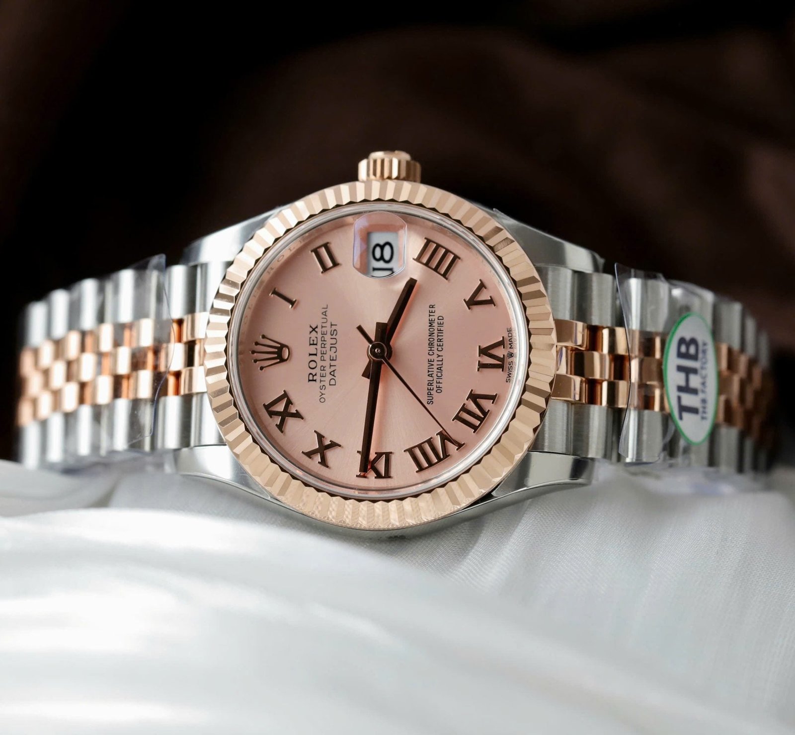 Rolex DateJust Watch Pink Dial 31mm - Image 2