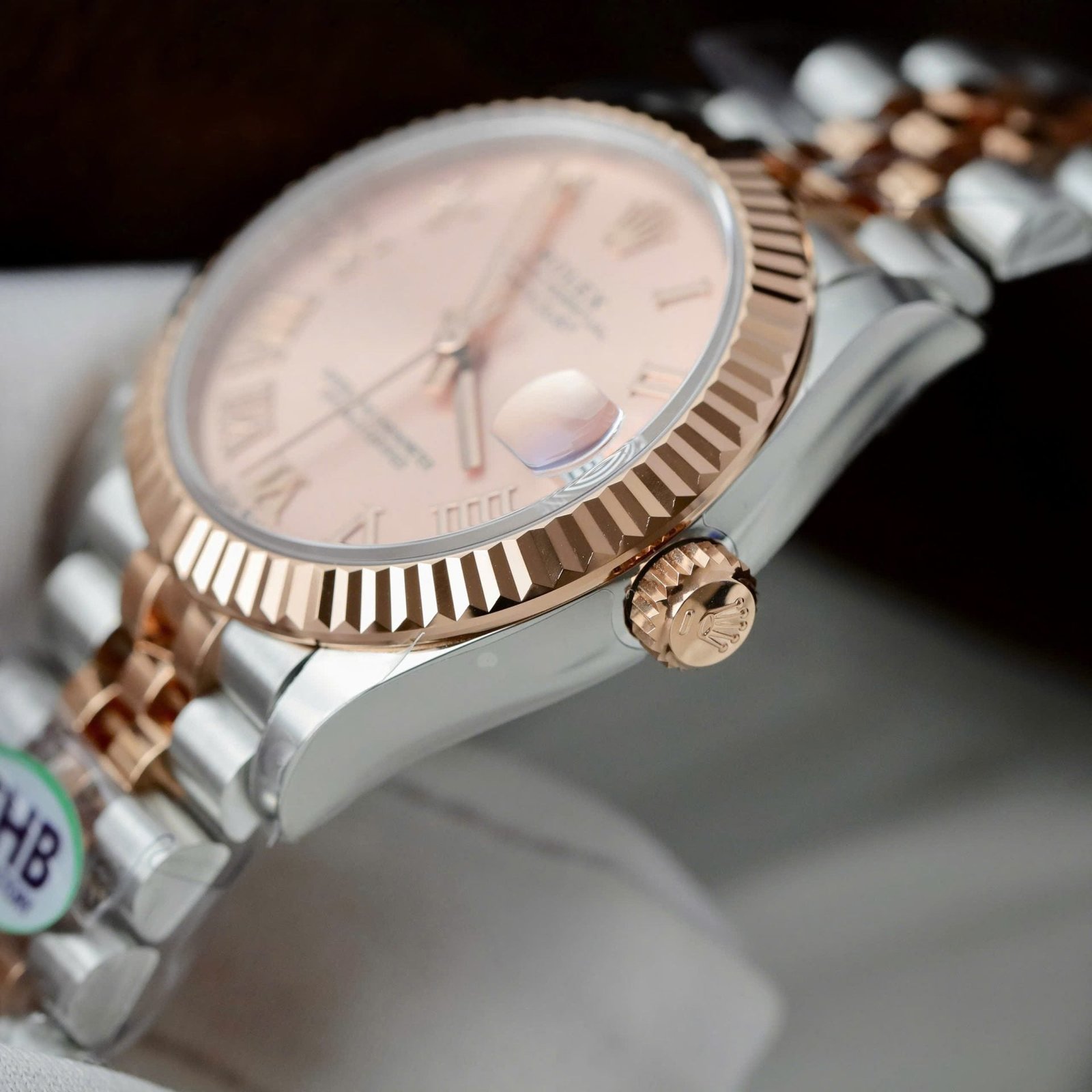 Rolex DateJust Watch Pink Dial 31mm - Image 6