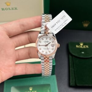 Rolex Watch DateJust Gold Wrapped Mother Of Pearl Dial 31mm