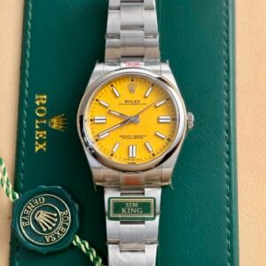 Rolex Oyster Perpetual 124300 Yellow Dial Watch 41mm