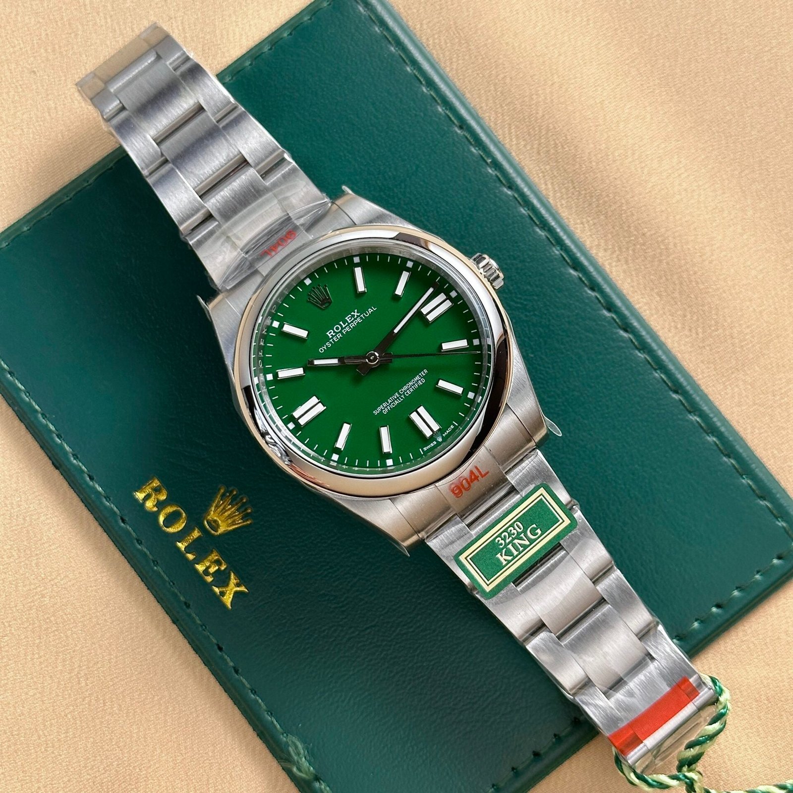 Rolex Oyster Perpetual 124300 Green Dial Watch 41mm - Image 2