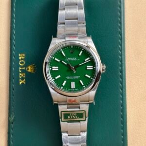 Rolex Oyster Perpetual 124300 Green Dial Watch 41mm