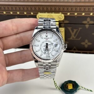 Rolex Watch Sky Dweller 326934 Dial White Strap Jubilee 42mm