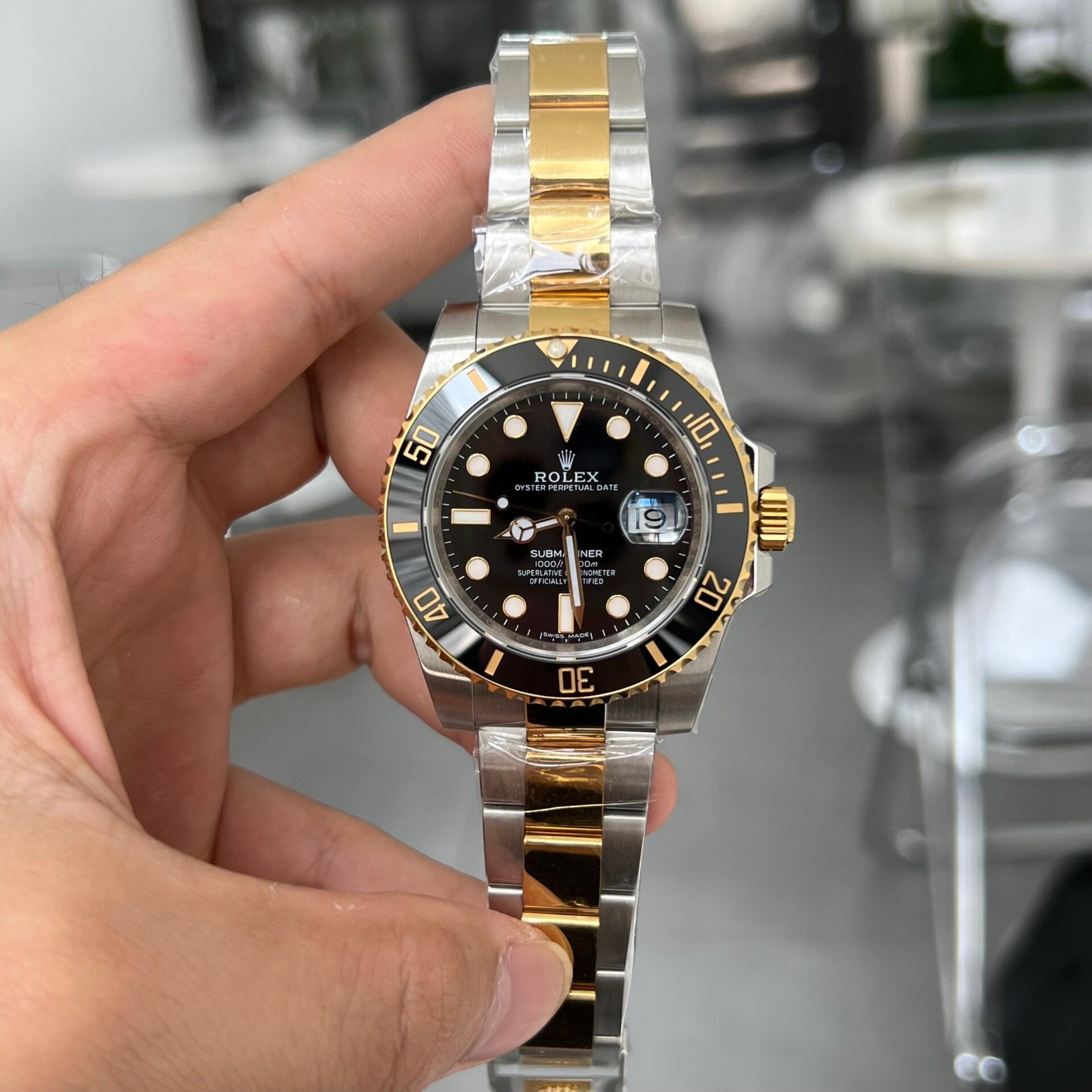 Rolex Submariner Watch Black Dial 41mm