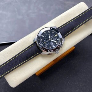 TAG Heuer Watch Black Leather Strap 43mm