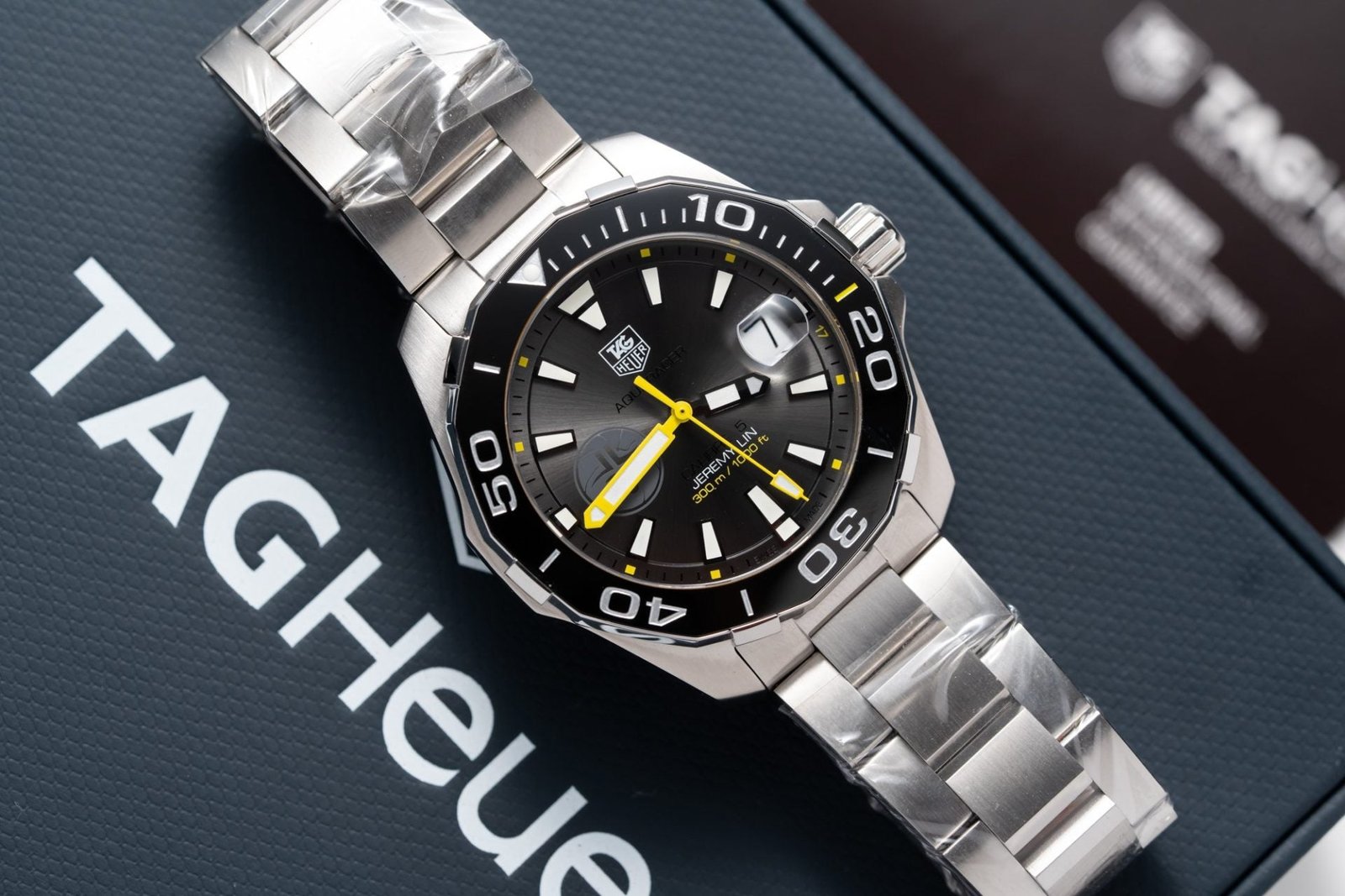 Tag Heuer Watch Aquarace Ceramic Rim Metal Wire 43mm - Image 3