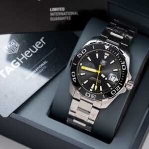 Tag Heuer Watch Aquarace Ceramic Rim Metal Wire 43mm