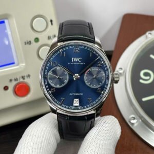 IWC Schaffhausen Watch Portugieser Automatic 5007 Blue Dial Men’s 42mm