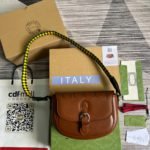 Gucci Aria Shoulder Bag Brown For Women, Women's Bags 10.2in/25cm GG