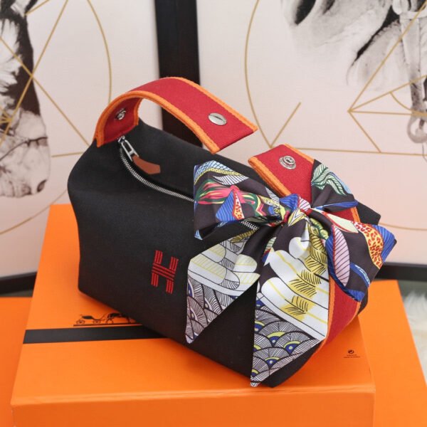 Hermes Bride A Brac Case Black Bag For Women, Women’s Handbags, Shoulder Bags 9.8in/25cm - Image 8