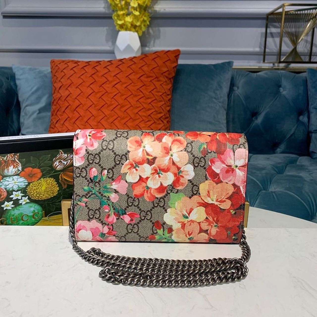 Gucci Floral WOC Dionysus Shoulder Bag Multicolor For Women 20cm/7.9in - Image 4