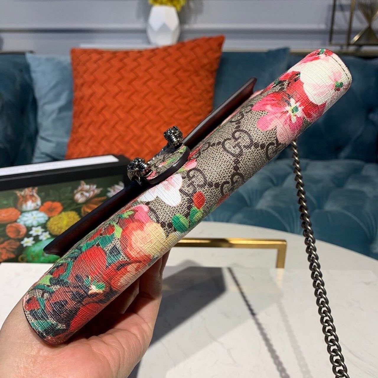 Gucci Floral WOC Dionysus Shoulder Bag Multicolor For Women 20cm/7.9in - Image 7