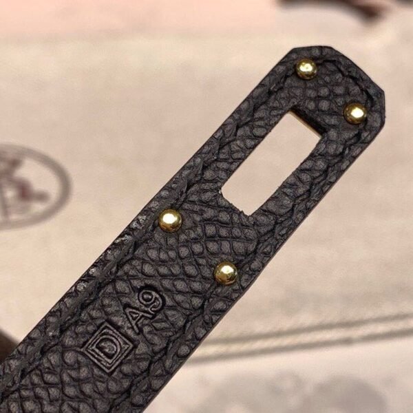 Hermes Kelly Wallet To Go Woc Black With Gold Toned Hardware Bag For Women 8.2in/21cm - Image 12