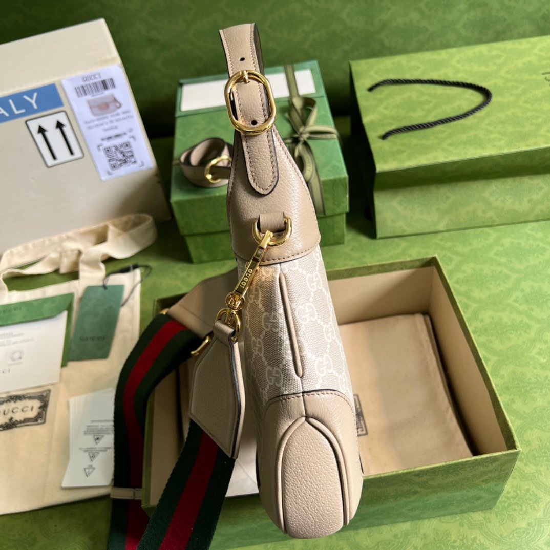 Gucci Jackie 1961 Small GG Shoulder Bag Beige For Women, Women's Bags 11in/28cm - Image 6