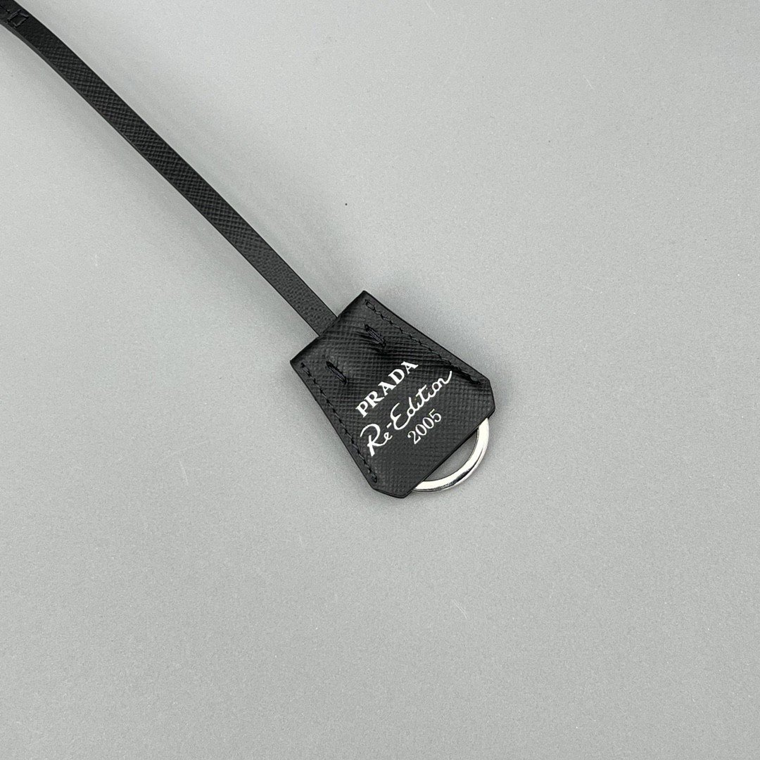 Prada System Nappa Patchwork Shoulder Bag Black For Women, Women's Bags 9.4in/24cm - Image 6