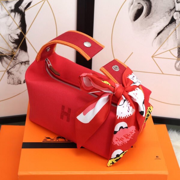 Hermes Bride A Brac Case Red Bag For Women, Women’s Handbags, Shoulder Bags 9.8in/25cm - Image 6