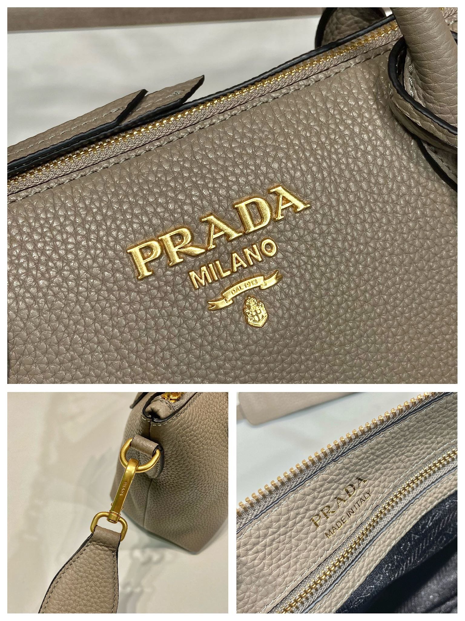 Prada Saffiano Mini Bag Beige For Women, Women's Bags 9.4in/24cm - Image 7
