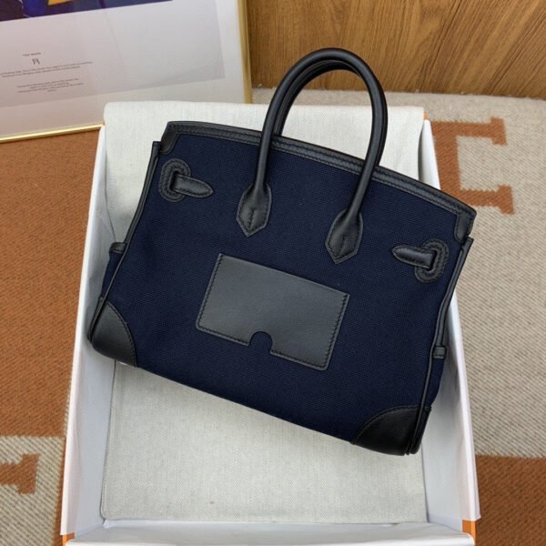 Hermes Birkin Cargo 25 Dark Blue, SIlver Toned Hardware Bag For Women, Women’s Handbags, Shoulder Bags 9.8in/25cm - Image 8