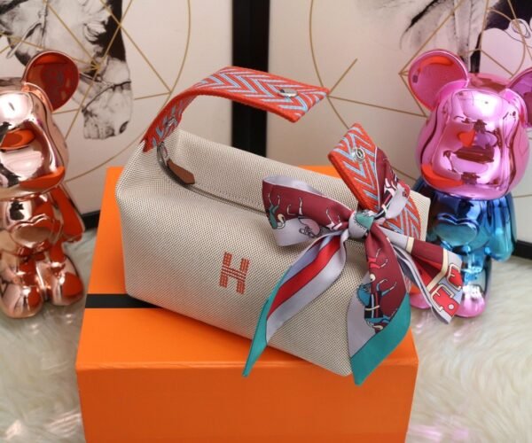 Hermes Bride A Brac Case Grey Bag For Women, Women’s Handbags, Shoulder Bags 9.8in/25cm - Image 5