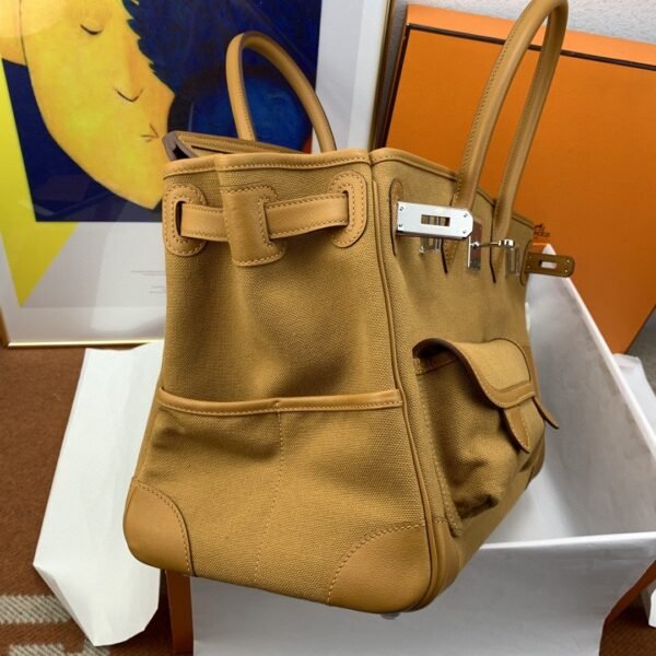 Hermes Birkin Cargo 35 Beige, Silver Toned Hardware Bag For Women, Women’s Handbags, Shoulder Bags 13.8in/35cm - Image 2