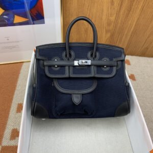 Hermes Birkin Cargo 25 Dark Blue, SIlver Toned Hardware Bag For Women, Women’s Handbags, Shoulder Bags 9.8in/25cm