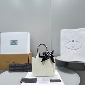 Prada Mini Tote White For Women, Women's Bags 7.5in/19cm
