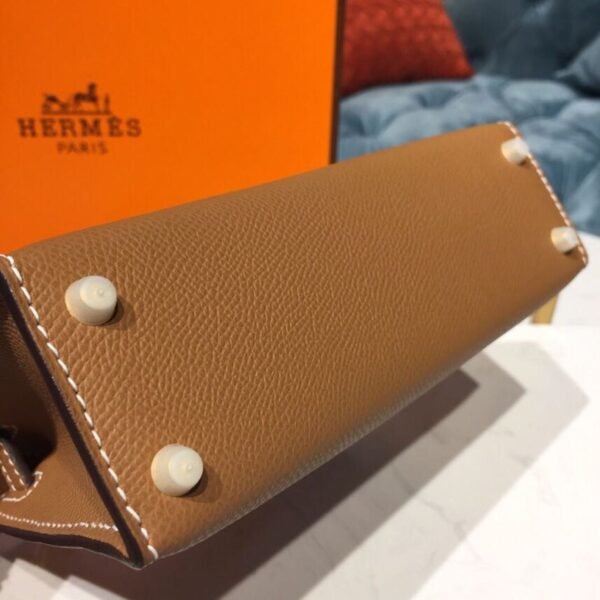 Hermes Mini Kelly Gold For Women Gold Toned Hardware 7.5in/19cm - Image 4
