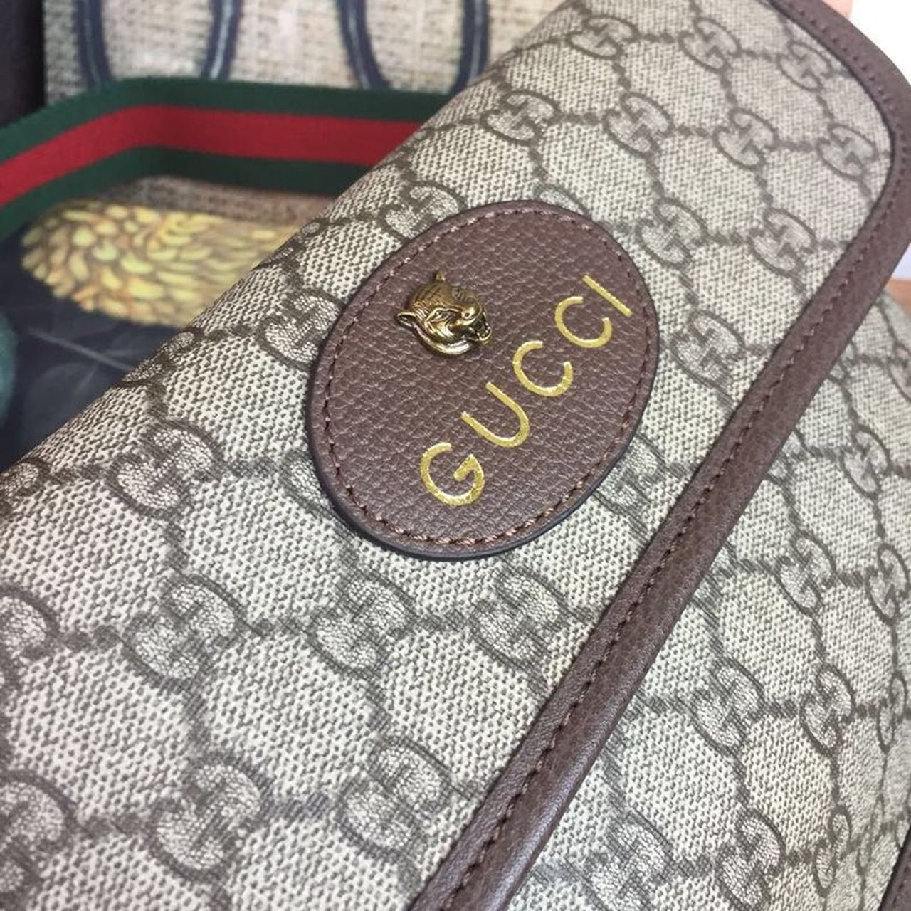 Gucci Neo Vintage GG Supreme Belt Bag Beige/ebony GG Supreme Canvas With Brown For Women 9.4in/24cm - Image 8