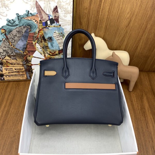 Hermes Birkin Colormatic Bag 30 Navy Blue, Gold Toned Hardware Bag For Women, Women’s Handbags, Shoulder Bags 11.8in/30cm - Image 4