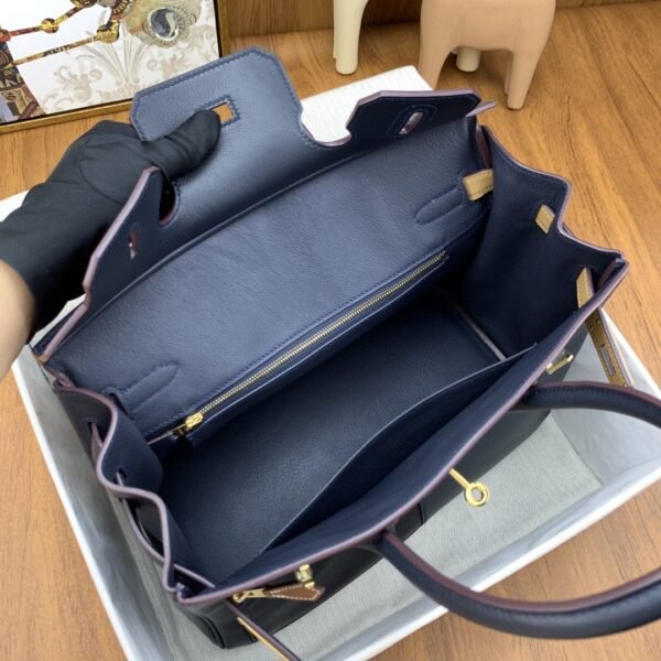 Hermes Birkin Colormatic Bag 30 Navy Blue, Gold Toned Hardware Bag For Women, Women’s Handbags, Shoulder Bags 11.8in/30cm - Image 6