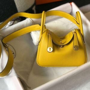 Hermes Lindy Mini Yellow For Women 19cm / 7.4in