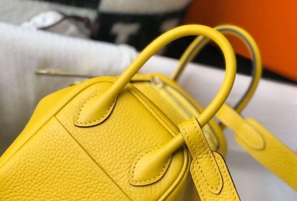 Hermes Lindy Mini Yellow For Women 19cm / 7.4in - Image 11
