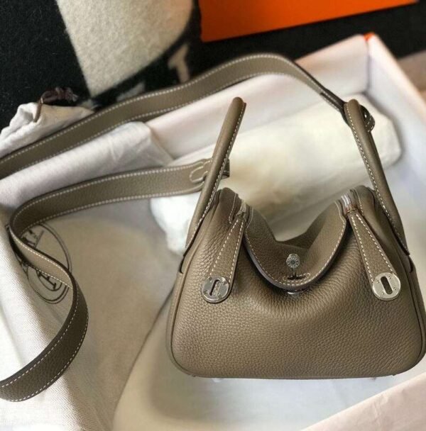 Hermes Lindy Mini Bag Brown For Women, Women’s Handbags, Shoulder And Crossbody Bags 7.5in/19cm