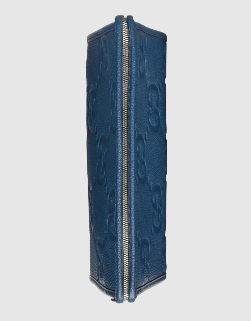 Gucci Jumbo GG Pouch Blue 11.2 In/ 28.5 Cm 739490 - Image 5