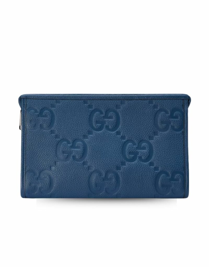 Gucci Jumbo GG Pouch Blue 11.2 In/ 28.5 Cm 739490