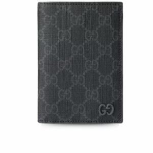 Gucci Passport Case With GG Detail Black 7.5in/19cm