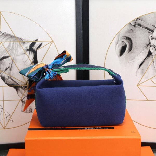 Hermes Bride A Brac Case Dark Blue Bag For Women, Women’s Handbags, Shoulder Bags 9.8in/25cm - Image 2
