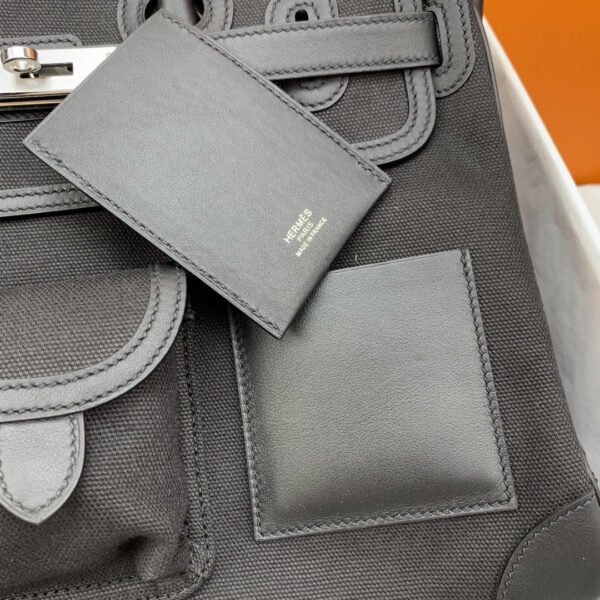 Hermes Birkin Cargo 35 Black, SIlver Toned Hardware Bag For Women, Women’s Handbags, Shoulder Bags 13.8in/35cm - Image 2