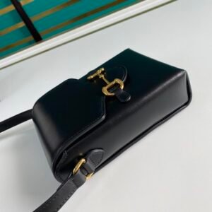 Gucci Horsebit 1955 Mini Black Bag 17cm