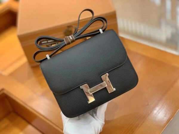Hermes Constance 23 Epsom Black For Women, Women’s Handbags, Shoulder Bag 9in/23cm - Image 2