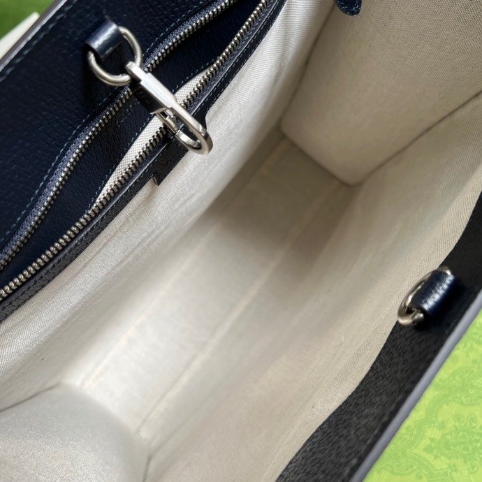 Gucci Tote Bag With Interlocking G Beige And Blue For Women 15in/38.5cm - Image 6