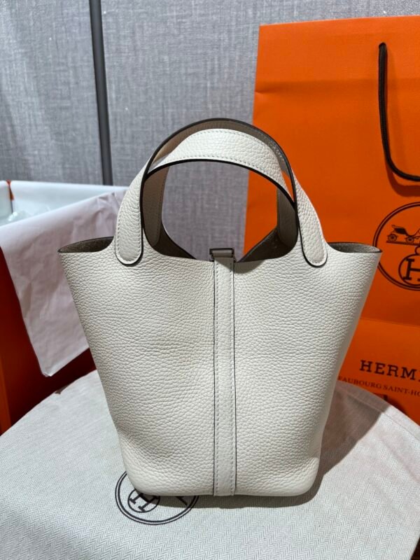 Hermes Picotin Lock 18 White Bag For Women, Women’s Handbags 7.1in/18cm - Image 8