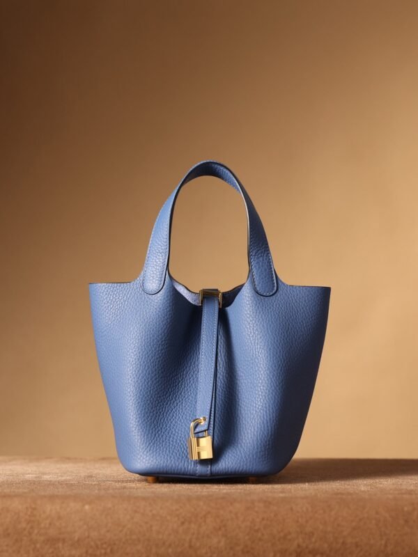 Hermes Picotin Lock 18 Blue Bag For Women, Women’s Handbags 7.1in/18cm - Image 10