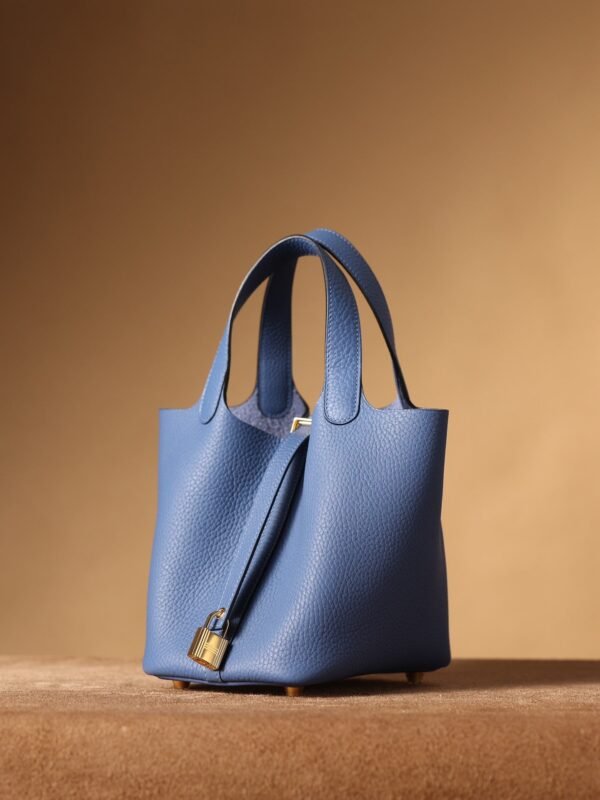 Hermes Picotin Lock 18 Blue Bag For Women, Women’s Handbags 7.1in/18cm - Image 2