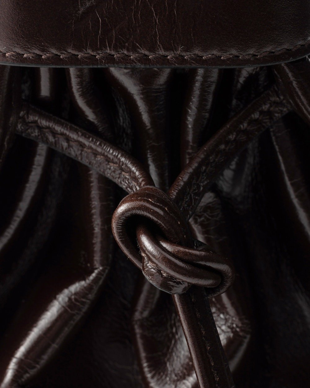 Prada Bonnie Large Handbag Bag Dark Brown 38cm/15in - Image 5