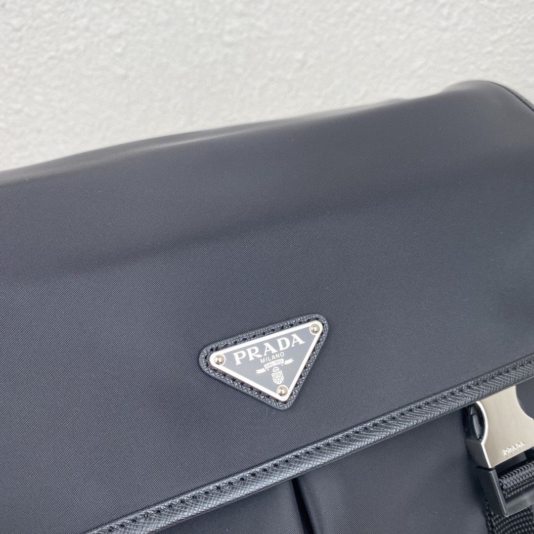 Prada Saffiano Shoulder Bag Black For Women 12.6 in / 32 cm - Image 7